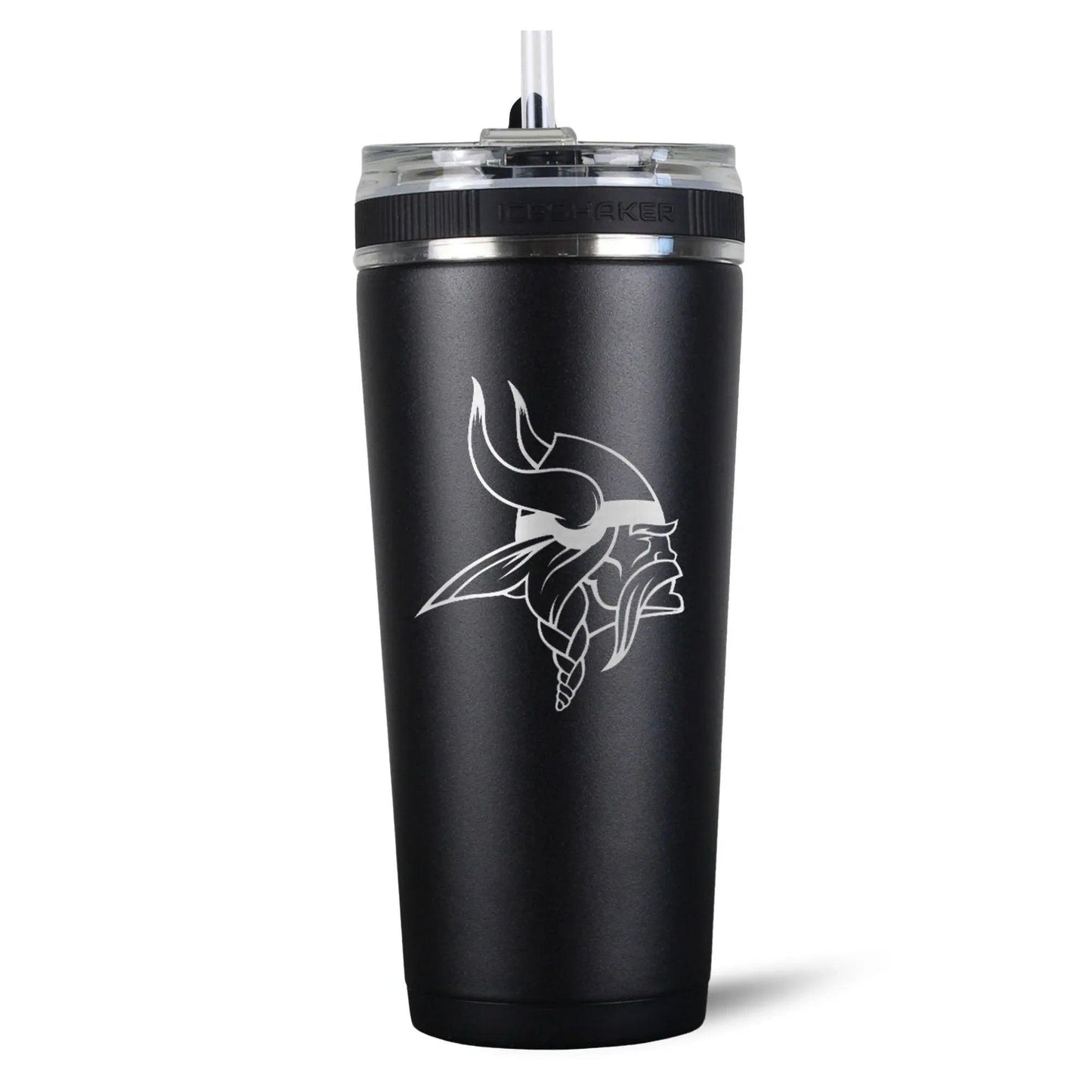 26FlexBlack-C_NFL_26ozFlexBottle_MinnesotaVikings_Black_Back_Shadow - GOLF LEAGUE