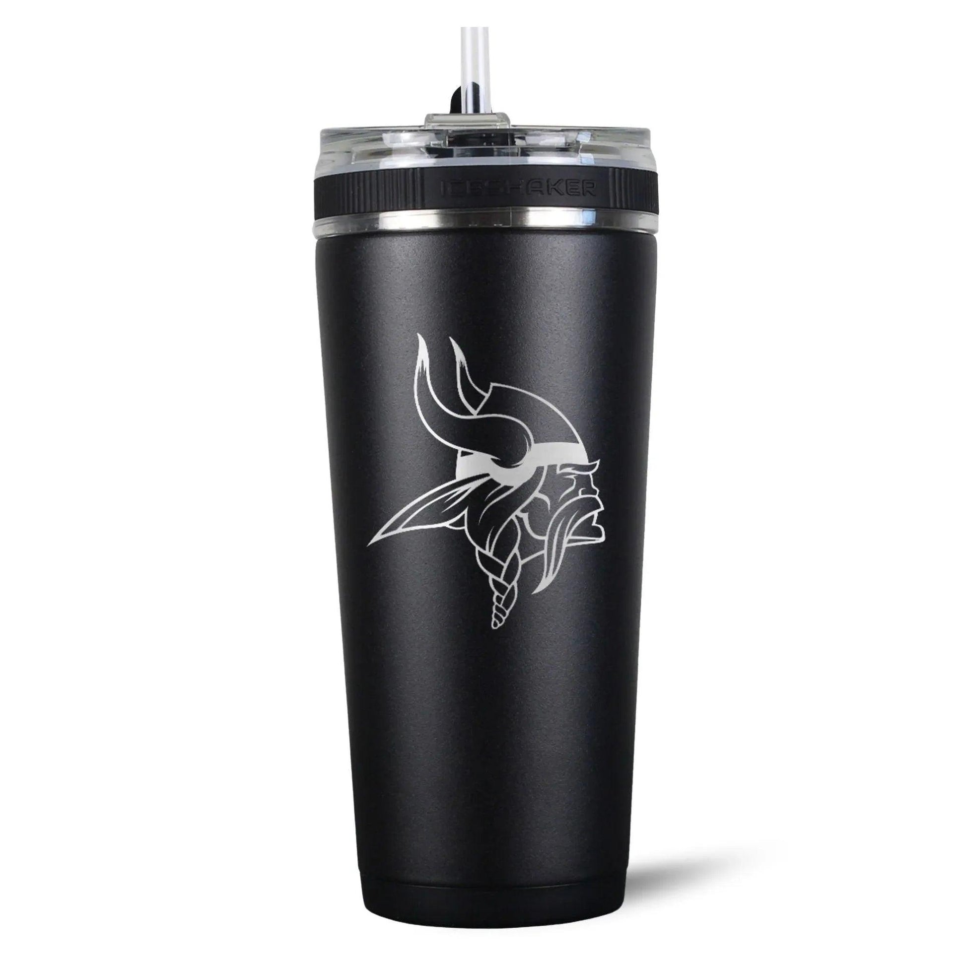 26FlexBlack-C_NFL_26ozFlexBottle_MinnesotaVikings_Black_Back_Shadow - GOLF LEAGUE