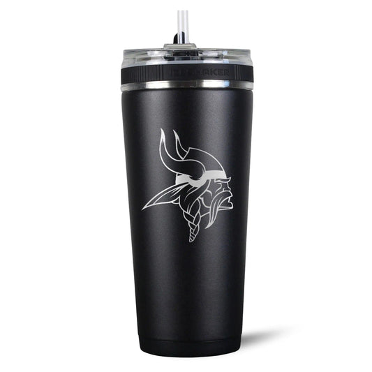 26FlexBlack-C_NFL_26ozFlexBottle_MinnesotaVikings_Black_Back_Shadow - GOLF LEAGUE