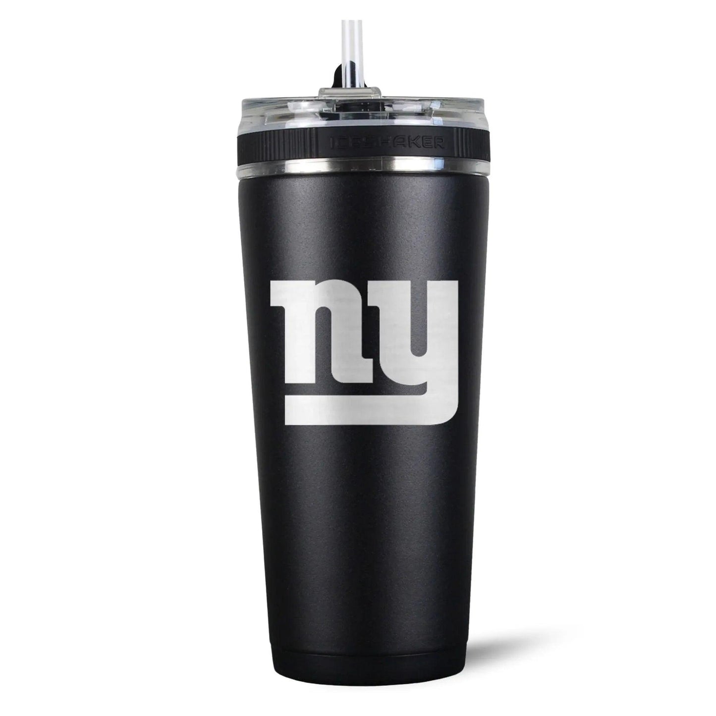 26FlexBlack-C_NFL_26ozFlexBottle_NewYorkGiants_Black_Back_Shadow - GOLF LEAGUE