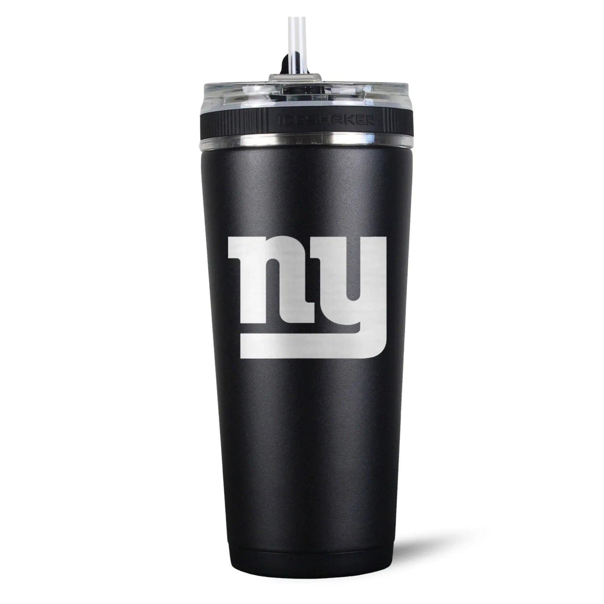 26FlexBlack-C_NFL_26ozFlexBottle_NewYorkGiants_Black_Back_Shadow - GOLF LEAGUE