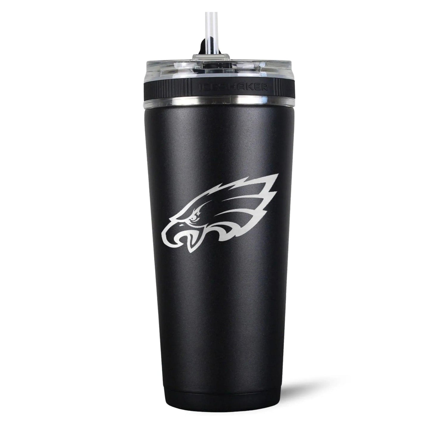 26FlexBlack-C_NFL_26ozFlexBottle_PhildelphiaEagles_Black_Back_shadow - GOLF LEAGUE