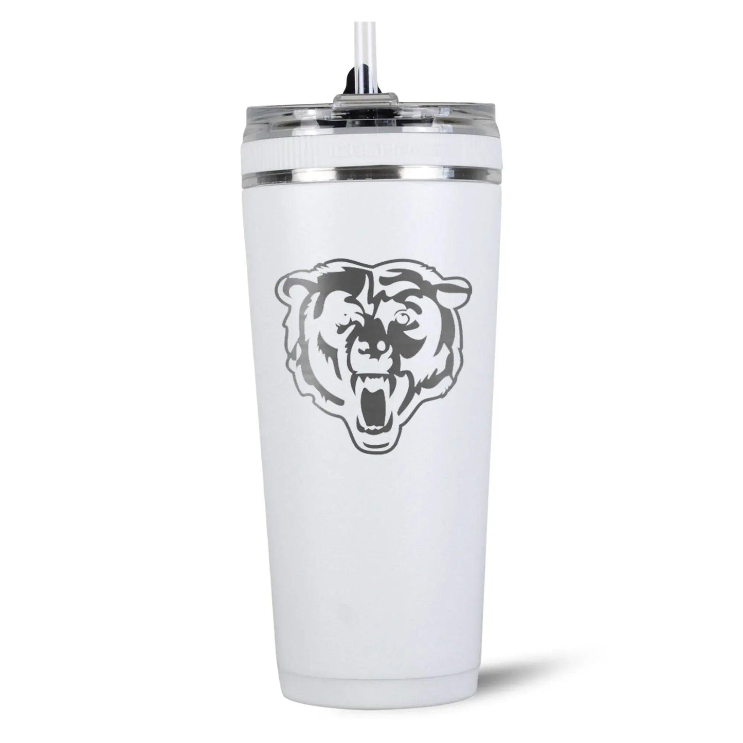 26FlexWhite-C_NFL_26ozFlexBottle_ChicagoBears_Back_Shadow - GOLF LEAGUE