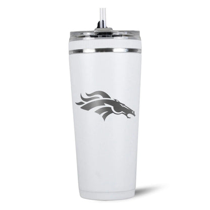 26FlexWhite-C_NFL_26ozFlexBottle_DenverBroncos_Back_Shadow - GOLF LEAGUE