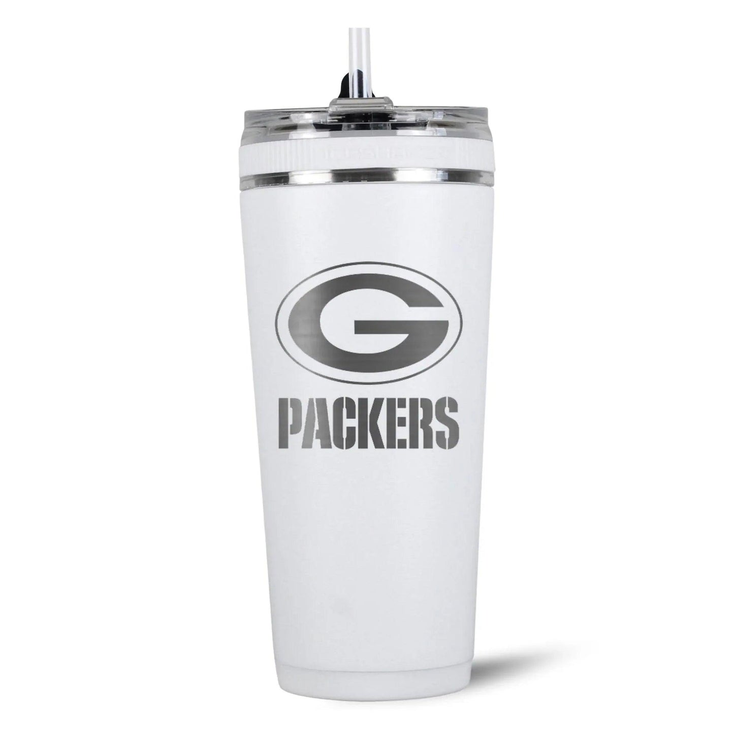 26FlexWhite-C_NFL_26ozFlexBottle_GreenBayPackers_Back_Shadow - GOLF LEAGUE