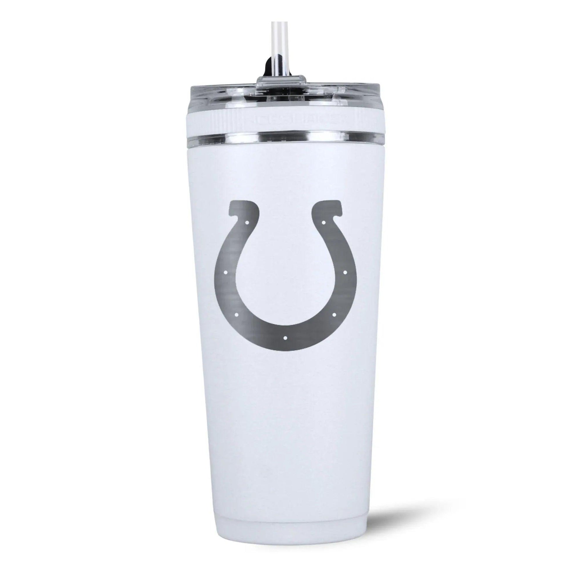26FlexWhite-C_NFL_26ozFlexBottle_IndianapolisColts_White_Back_shadow - GOLF LEAGUE
