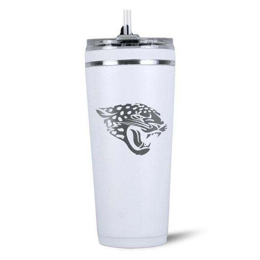 26FlexWhite-C_NFL_26ozFlexBottle_JacksonvilleJaguars_Back_Shadow - GOLF LEAGUE