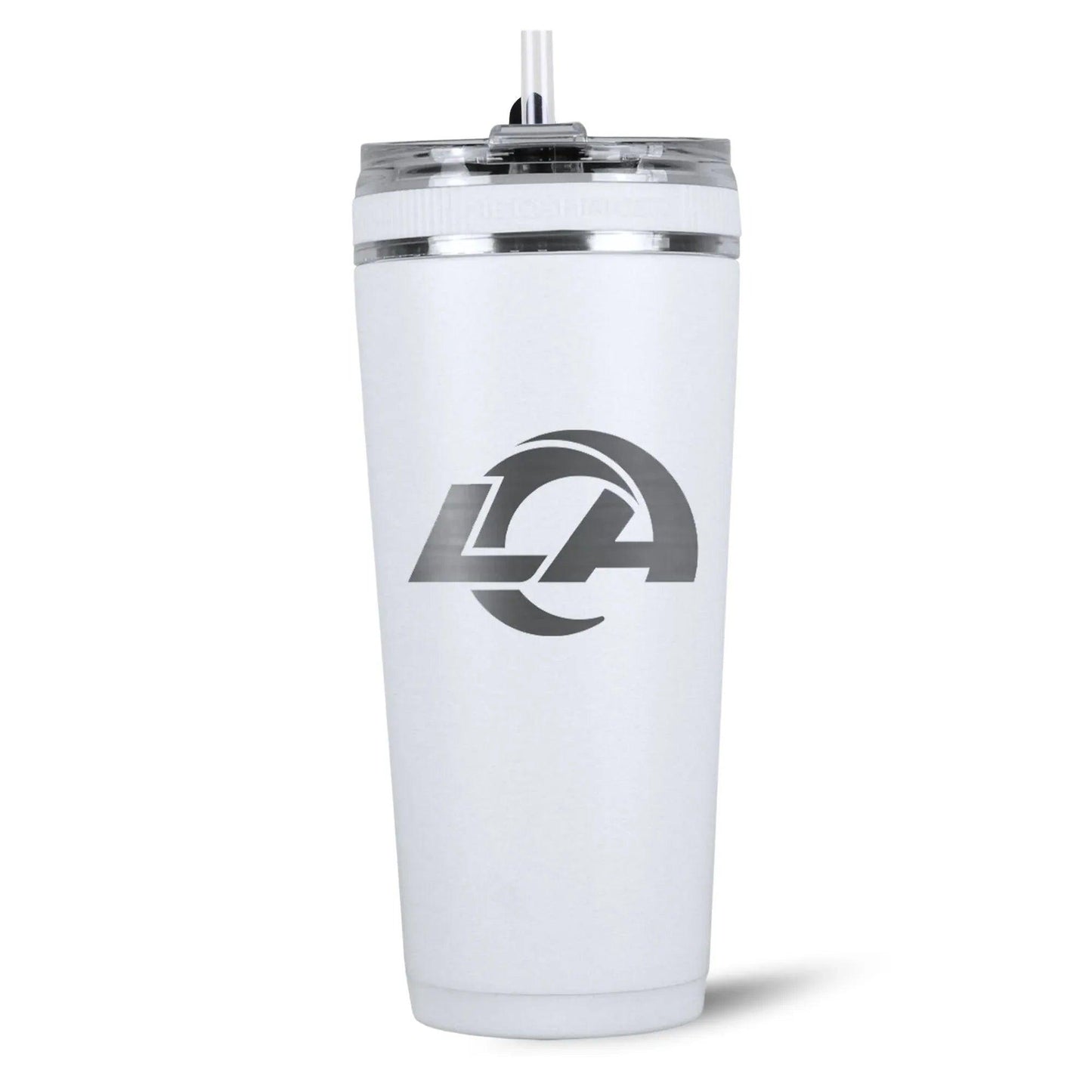 26FlexWhite-C_NFL_26ozFlexBottle_LosAngelesRams_White_Back_shadow - GOLF LEAGUE