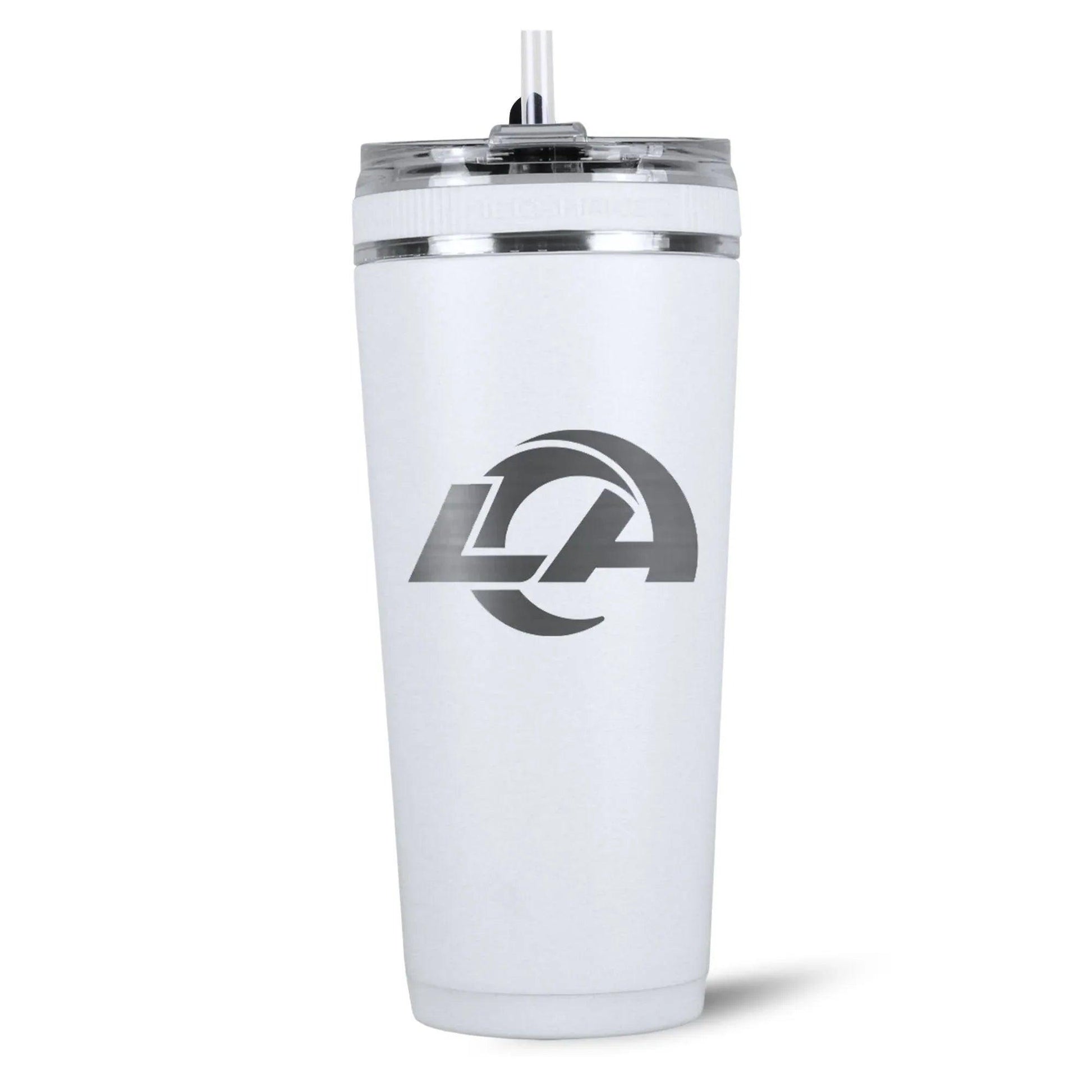 26FlexWhite-C_NFL_26ozFlexBottle_LosAngelesRams_White_Back_shadow - GOLF LEAGUE