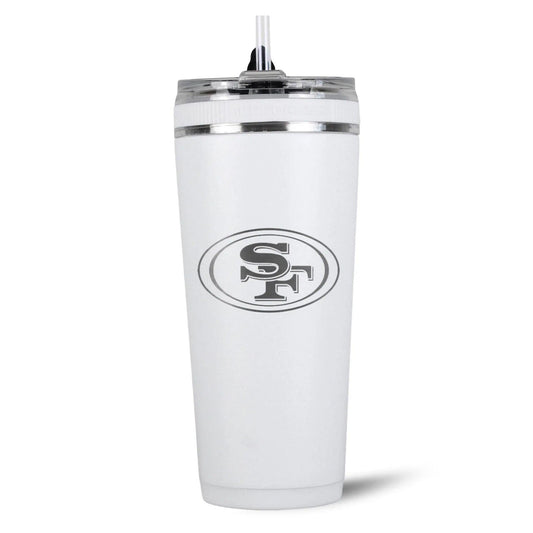 26FlexWhite-C_NFL_26ozFlexBottle_SanFrancisco49ers_Back_Shadow - GOLF LEAGUE