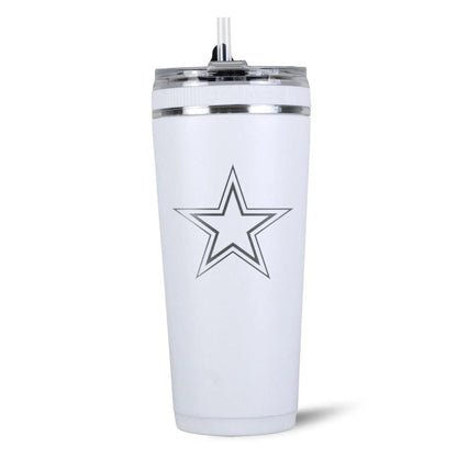 26FlexWhite-C_NFL_26ozFlexBottles_DallasCowboys_Back_Shadow - GOLF LEAGUE
