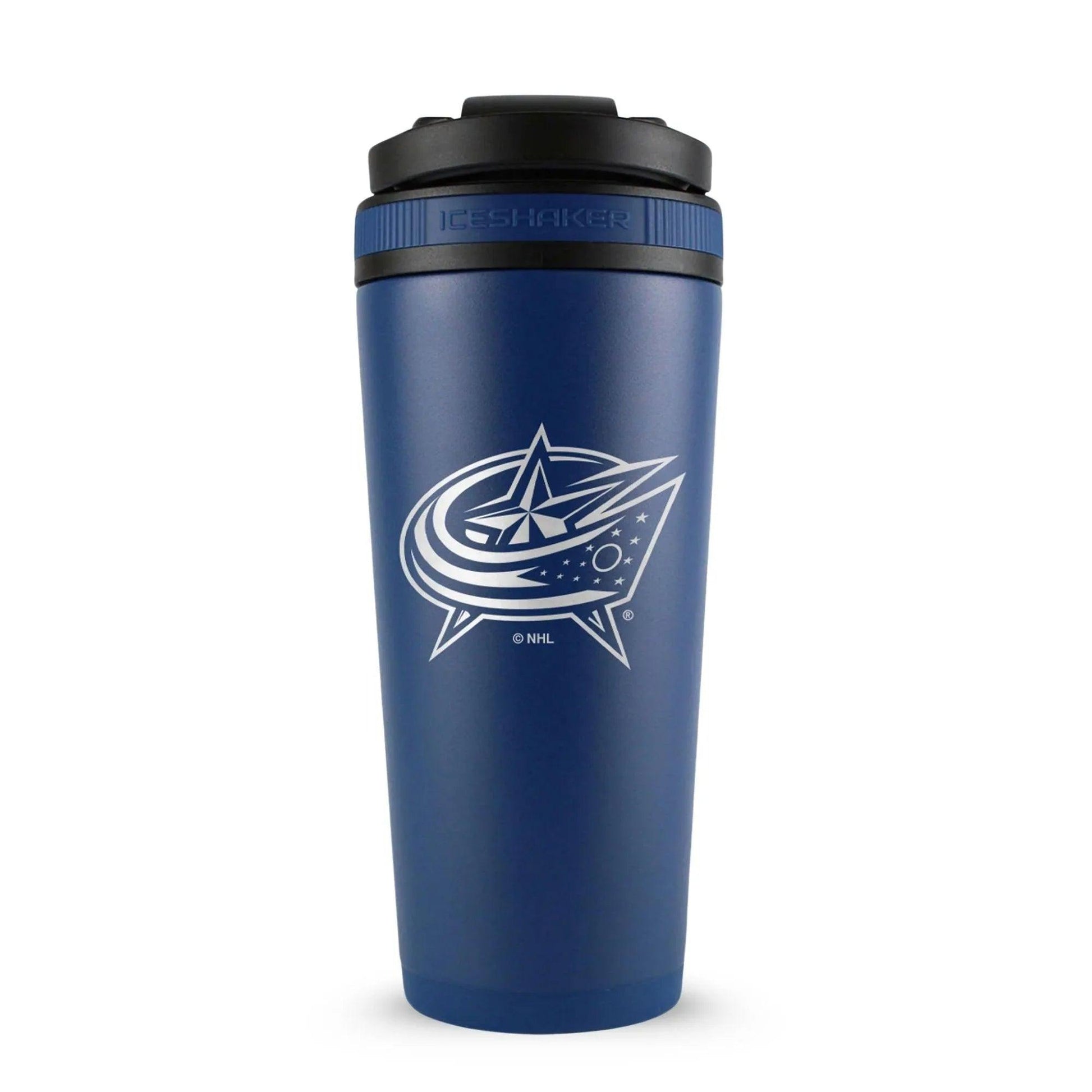26NAVY-NHLBLUEJACKETS-C_26OZICESHAKER_NAVY_BACK - GOLF LEAGUE