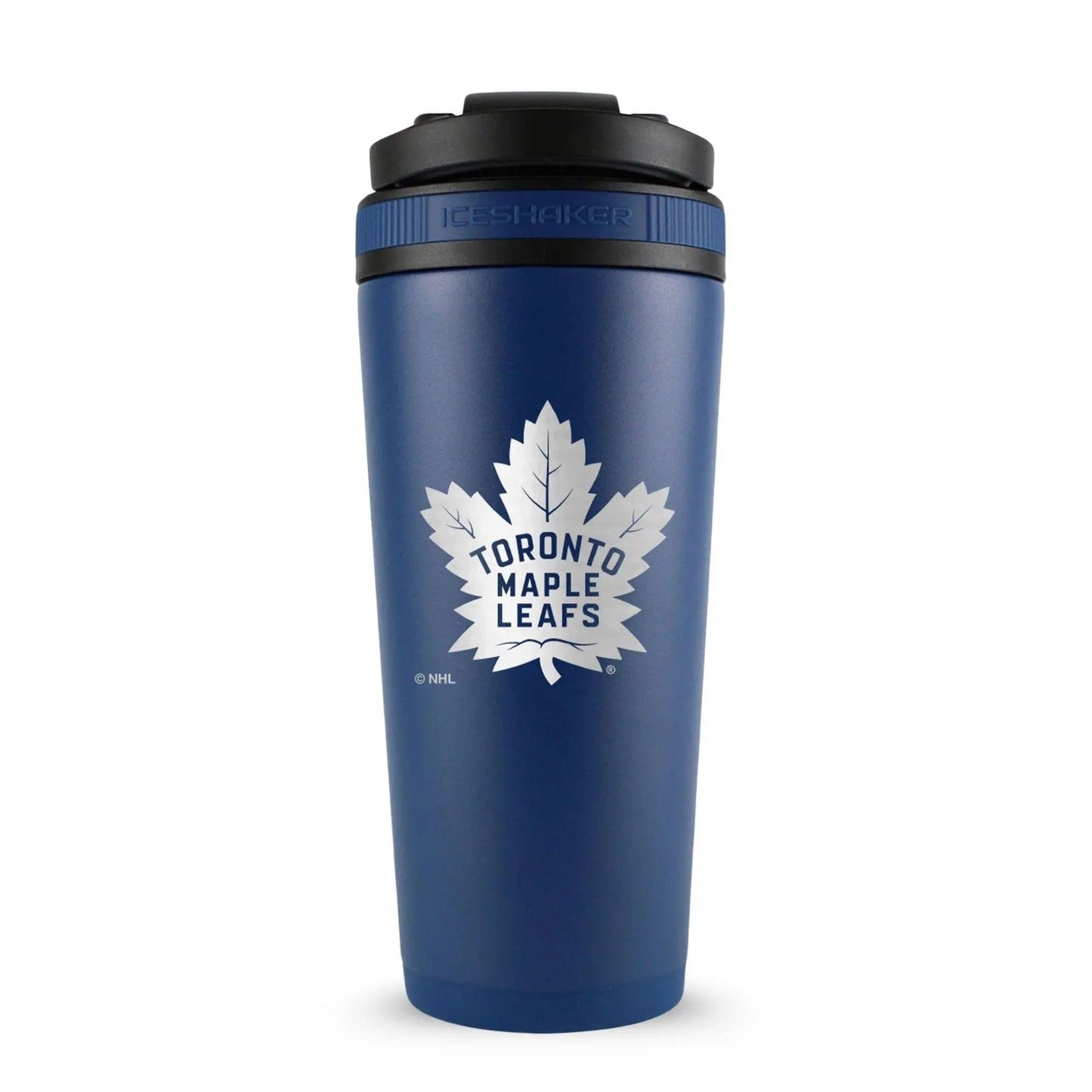 26NAVY-NHLMAPLELEAFS-C_26OZICESHAKER_NAVY_BACK - GOLF LEAGUE