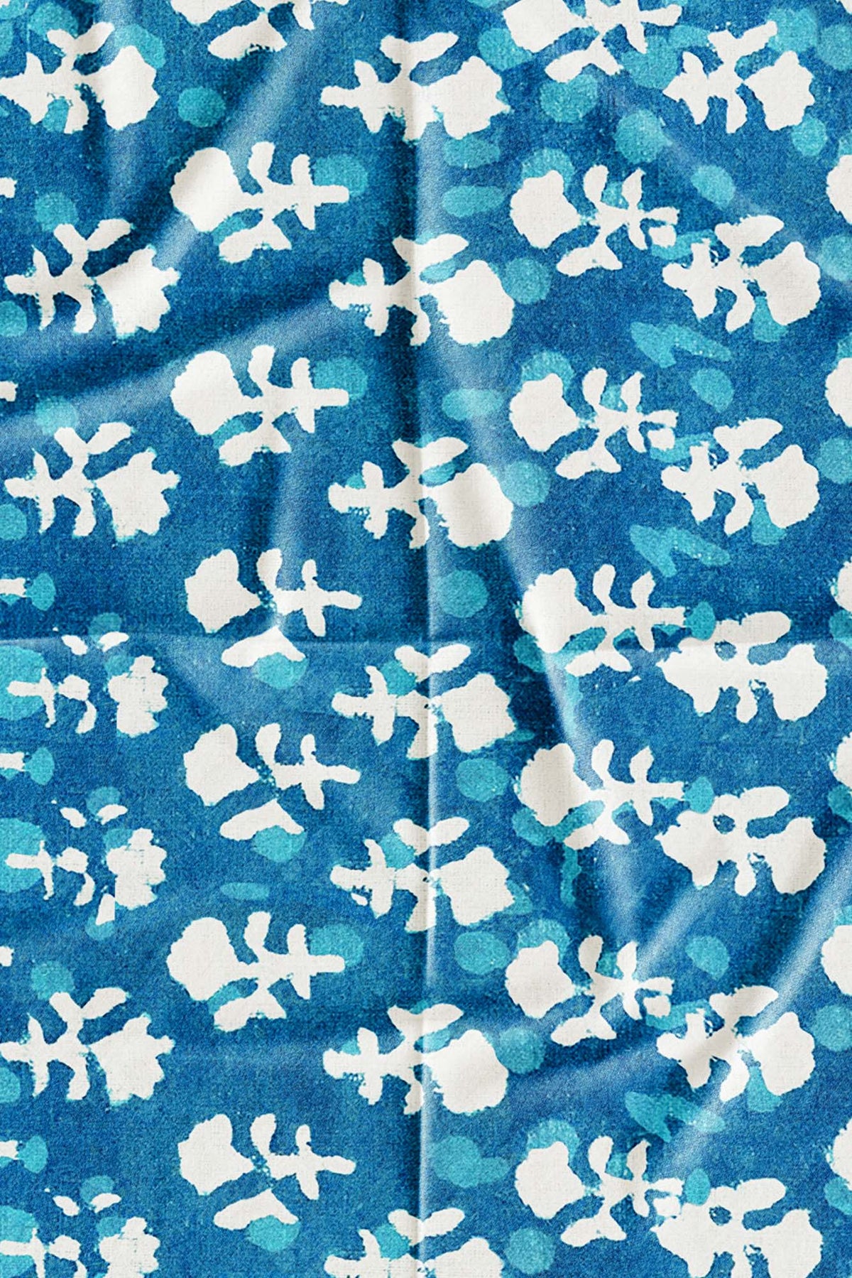 Indigo Floral Fringe Skirt