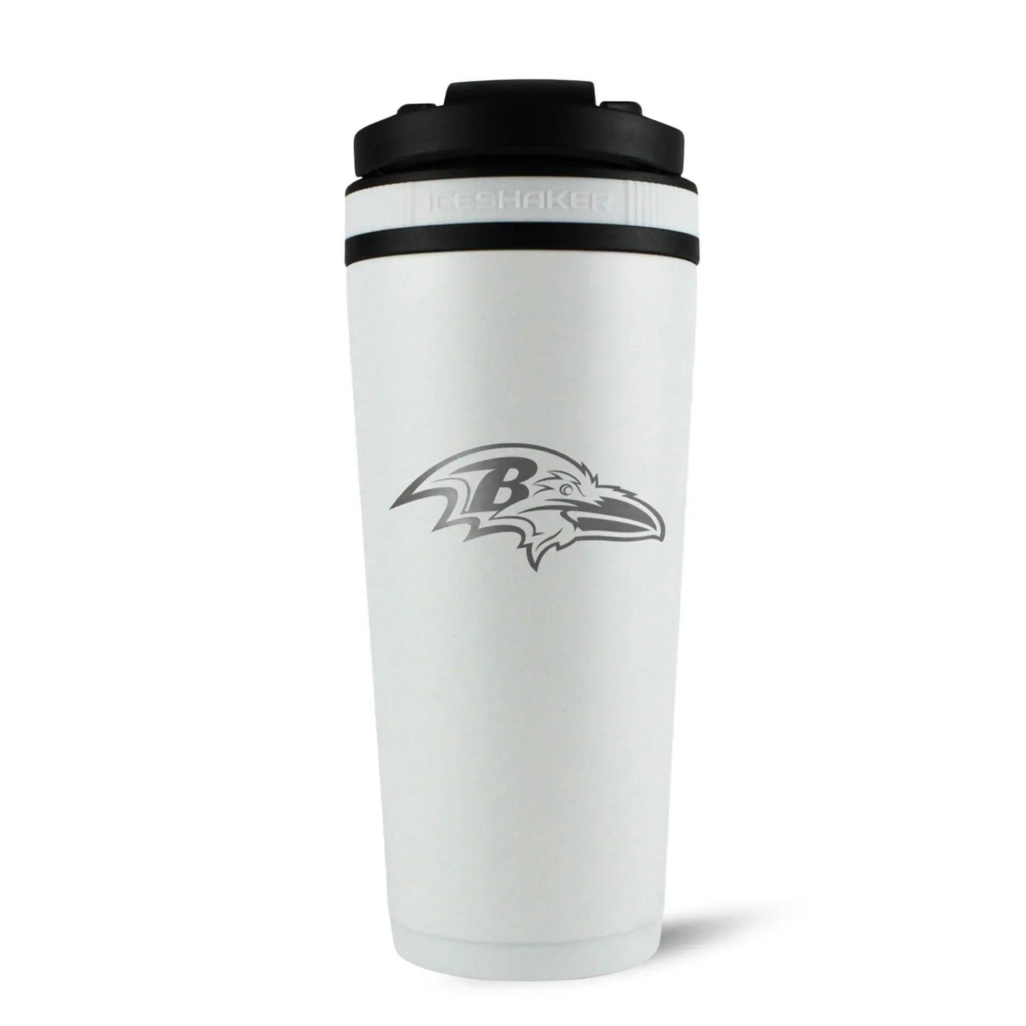 26WHITE-C_NFL_BaltimoreRavens_26ozShaker_Back_Shadow - GOLF LEAGUE