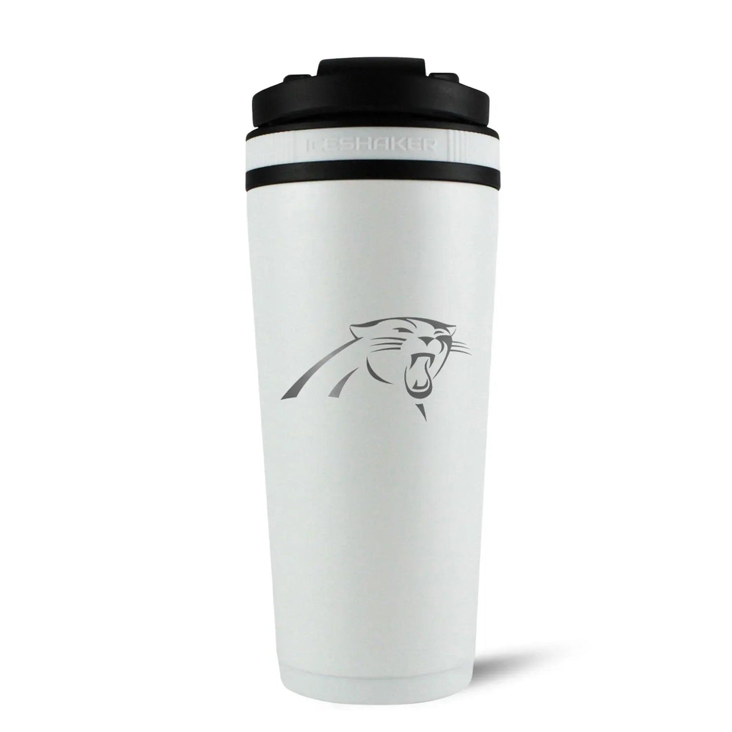 26WHITE-C_NFL_CarolinaPanthers_26ozIceShaker_White_Back_Shadow - GOLF LEAGUE
