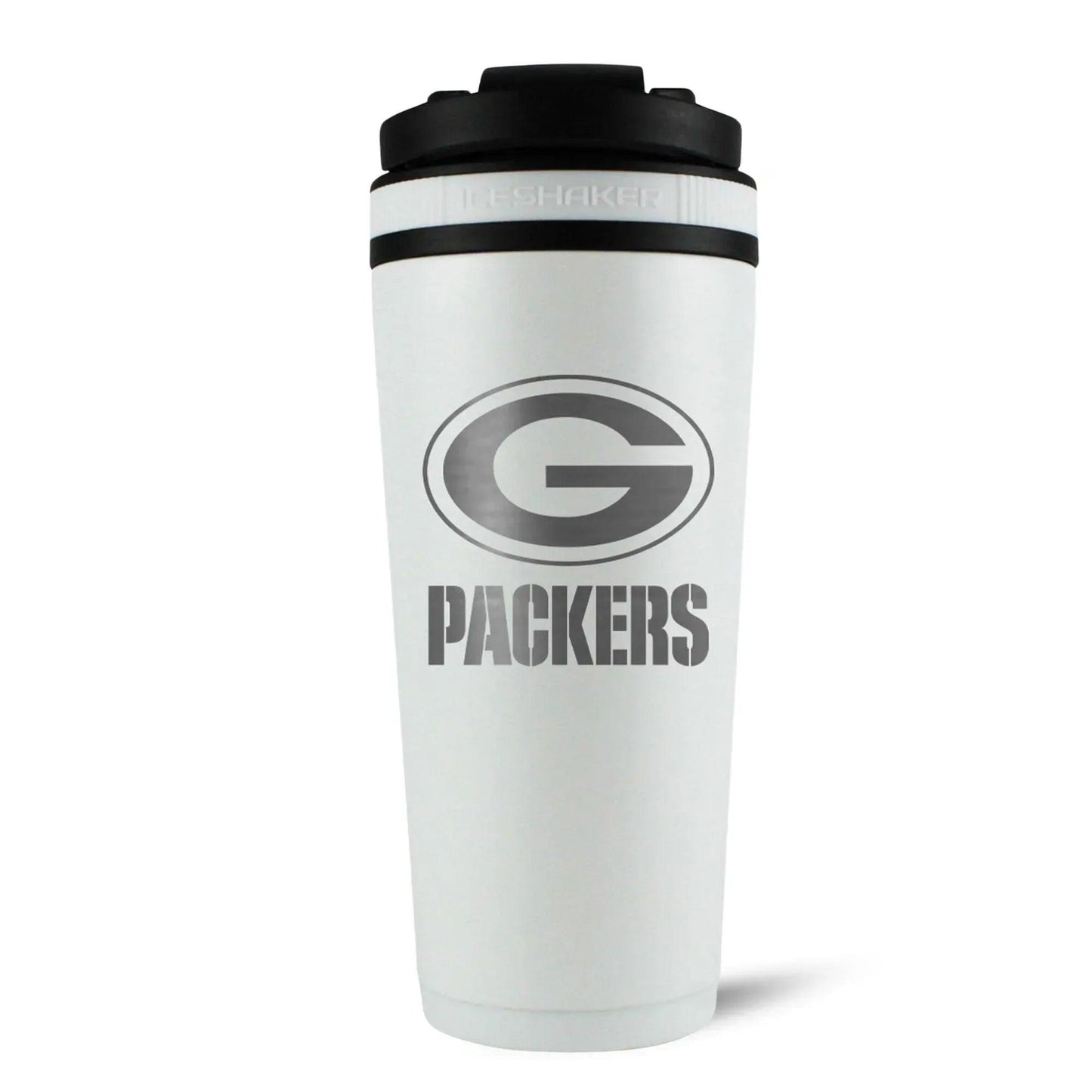 26WHITE-C_NFL_GreenBayPackers_26ozShaker_Back_Shadow - GOLF LEAGUE