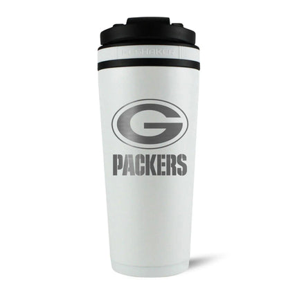 26WHITE-C_NFL_GreenBayPackers_26ozShaker_Back_Shadow - GOLF LEAGUE