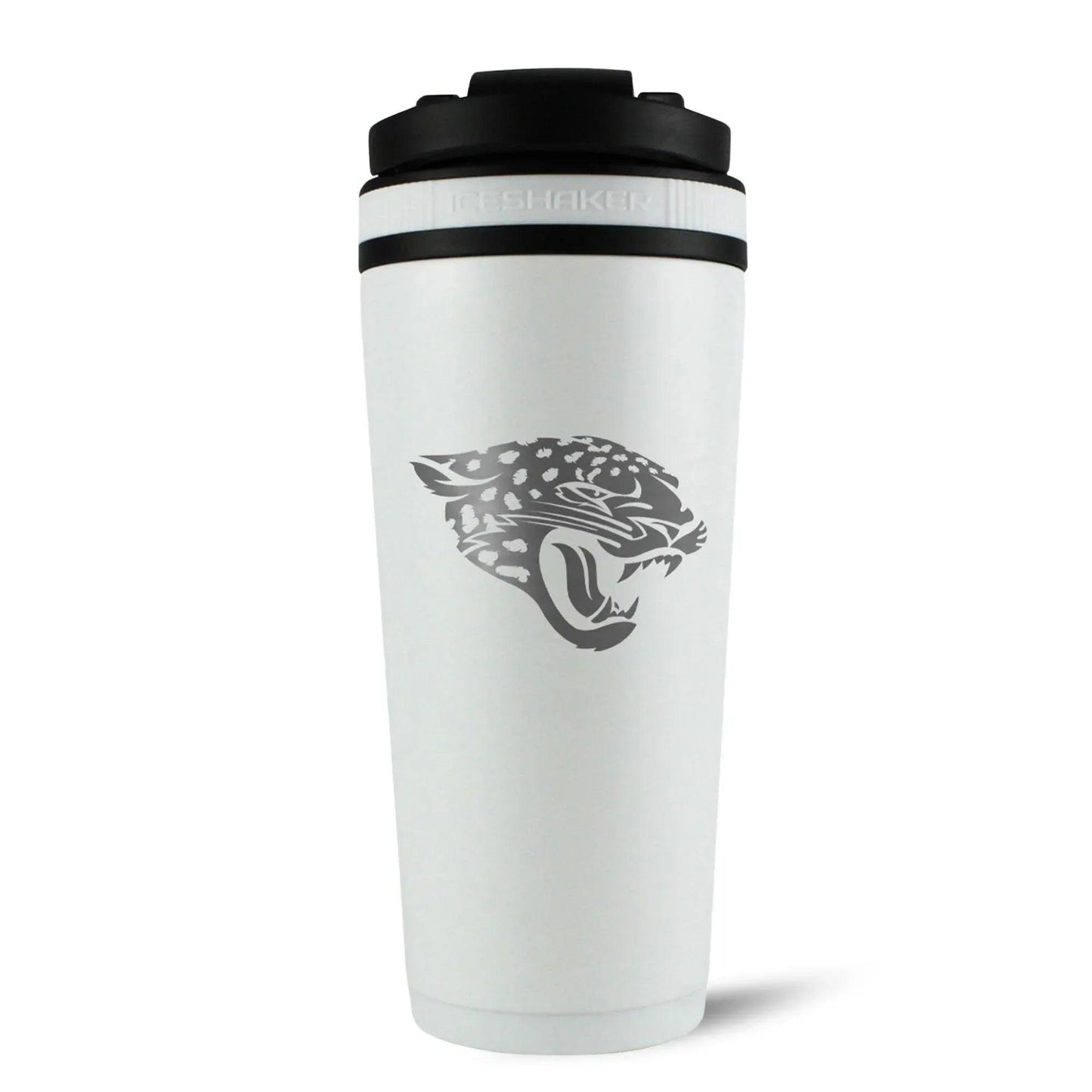 26WHITE-C_NFL_JacksonvilleJaguars_26ozIceShaker_White_Back_shadow - GOLF LEAGUE