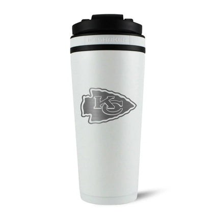 26WHITE-C_NFL_KansasCityChiefs_26ozIceShaker_White_Back_Shadow - GOLF LEAGUE
