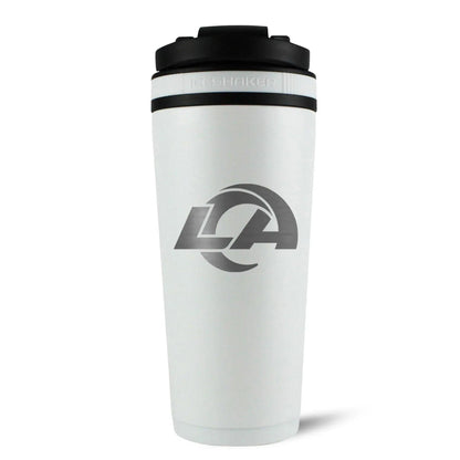 26WHITE-C_NFL_LosAngelesRams_26ozIceShaker_White_Back_shadow - GOLF LEAGUE