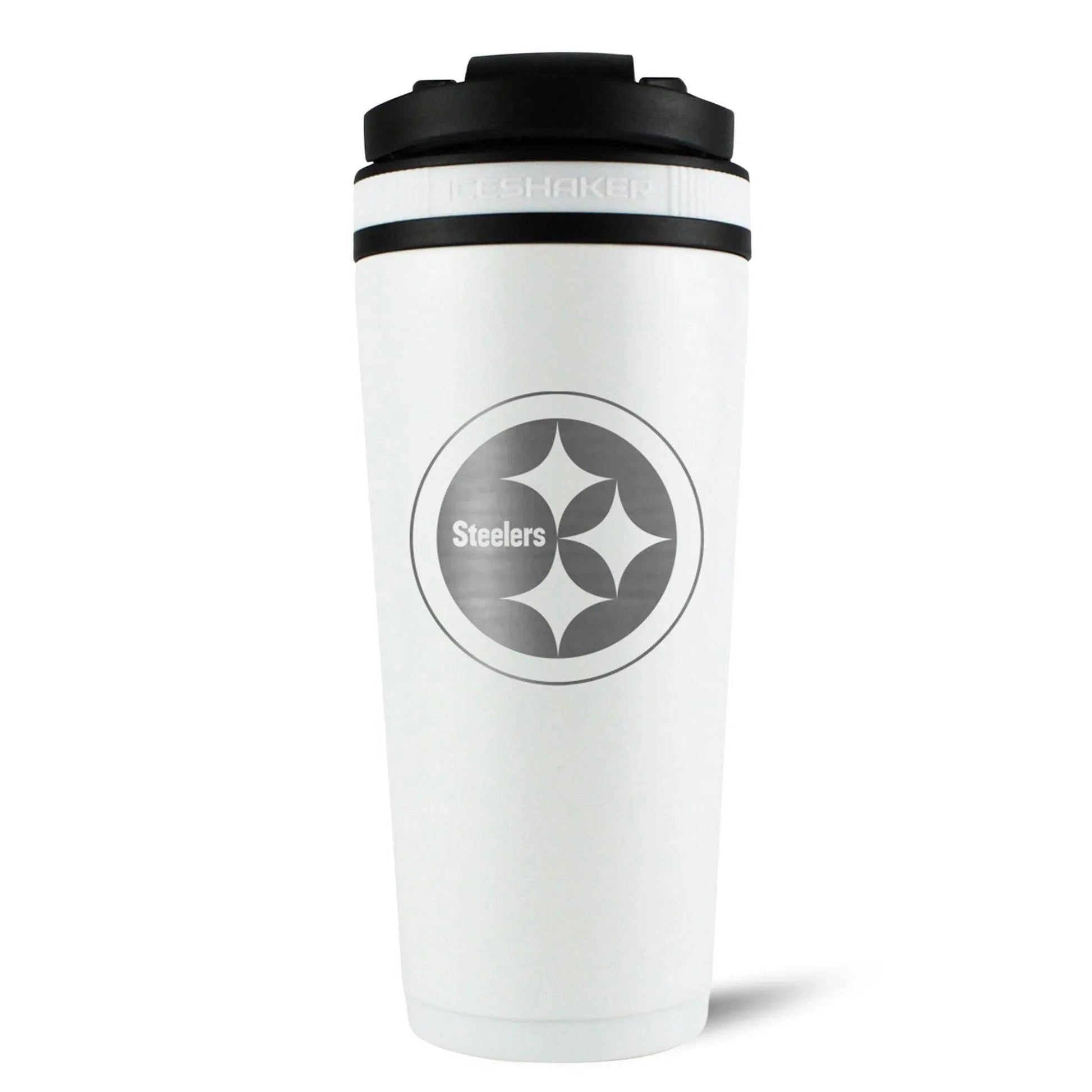 26WHITE-C_NFL_PittsburghSteelers_26ozShaker_Back_Shadow - GOLF LEAGUE