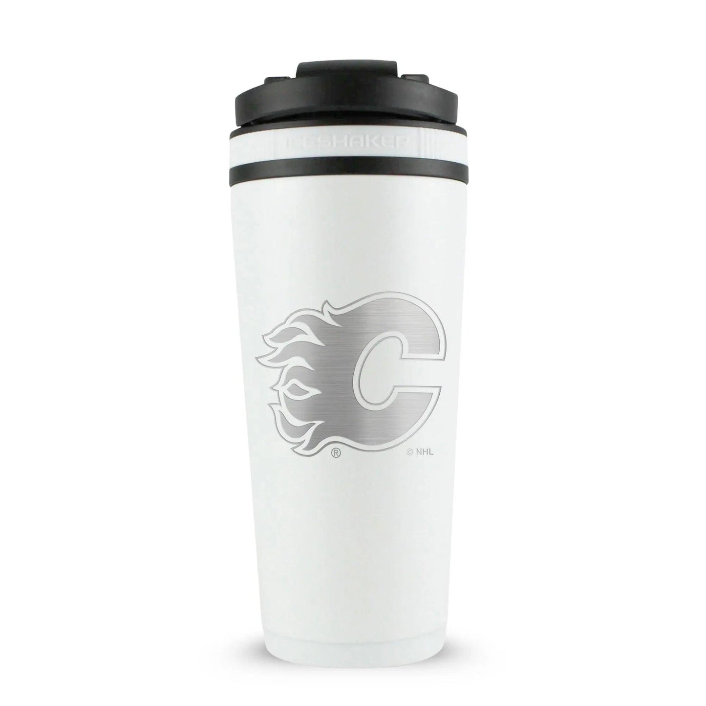 26WHITE-NHLFLAMES-C_26OZICESHAKER_WHITE_BACK - GOLF LEAGUE