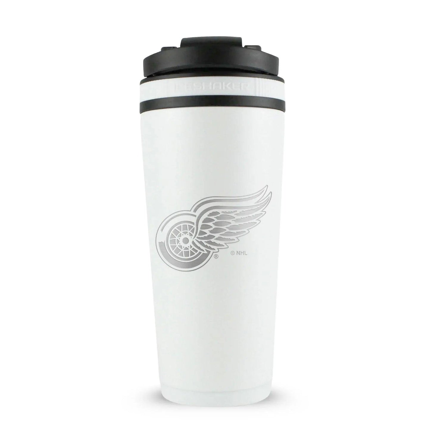 26WHITE-NHLREDWINGS-C_26OZICESHAKER_WHITE_BACK - GOLF LEAGUE