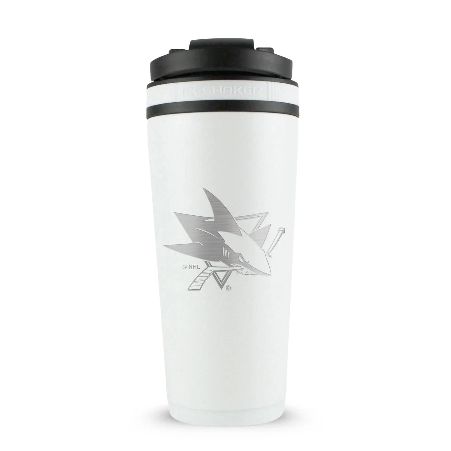 26WHITE-NHLSHARKS-C_26OZICESHAKER_WHITE_BACK - GOLF LEAGUE