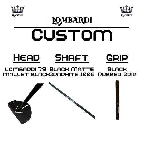 Lombardi Golf Custom Black 79 Mallet Golf Putter - GOLF LEAGUE