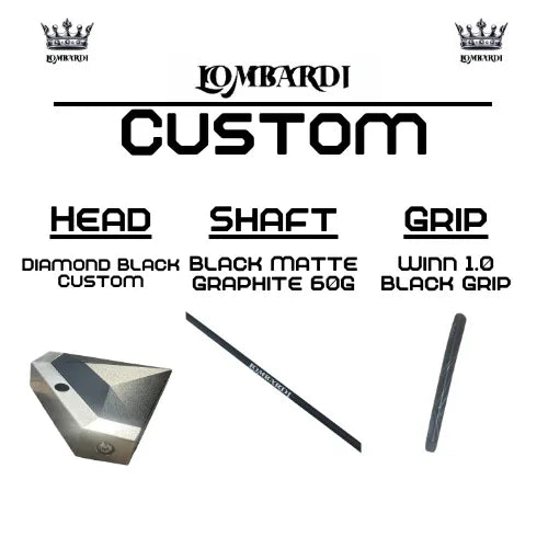 Lombardi Golf Custom Black Diamond Mallet Golf Putter - GOLF LEAGUE