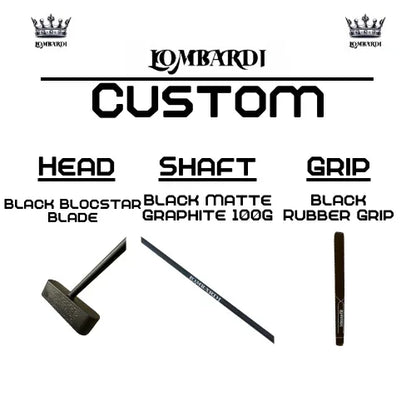 Lombardi Golf Custom Black Blocstar Blade Golf Putter - GOLF LEAGUE