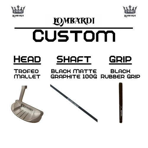 Lombardi Golf Custom Silver Trofeo Mallet Golf Putter - GOLF LEAGUE