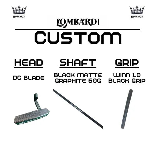 Lombardi Golf Custom Silver DC Blade Golf Putter - GOLF LEAGUE