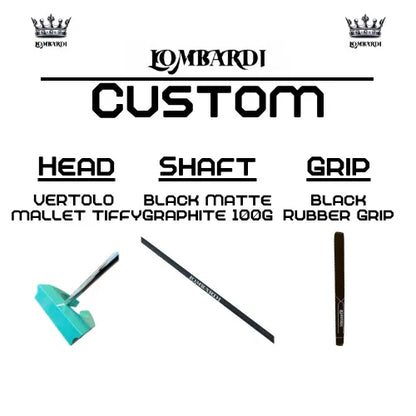 Lombardi Golf Custom Tiffy Vertolo Mallet Golf Putter - GOLF LEAGUE