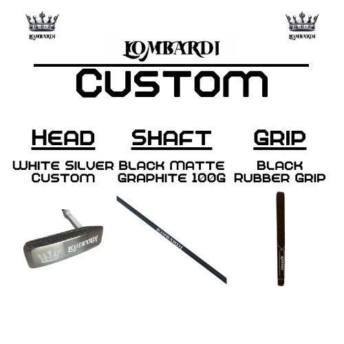 Lombardi Golf Custom White Silver OG Custom Blade Golf Putter - GOLF LEAGUE