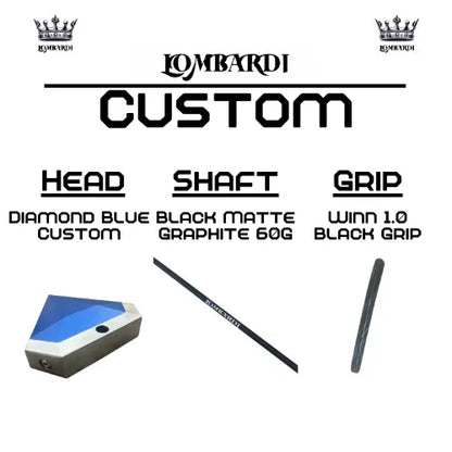 Lombardi Golf Custom Blue Diamond Mallet Golf Putter - GOLF LEAGUE