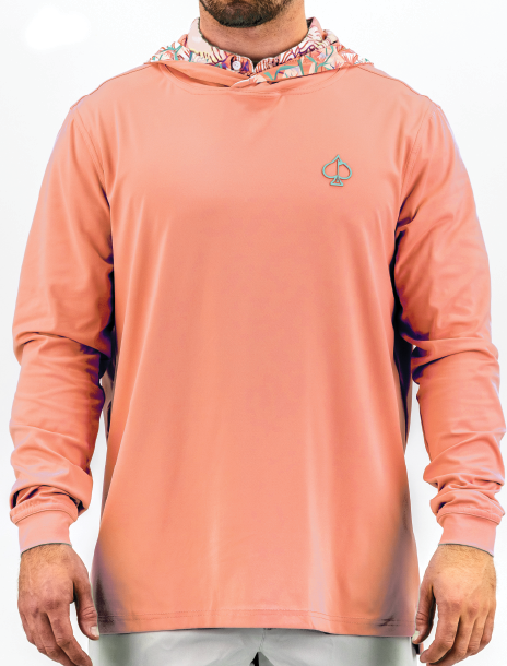 Performance Golf Hoodie - Birds of Paradise