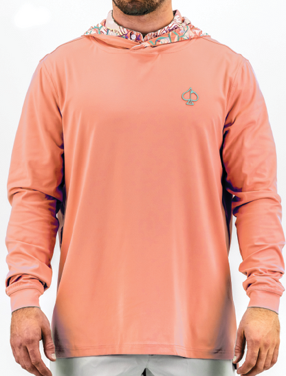 Performance Golf Hoodie - Birds of Paradise