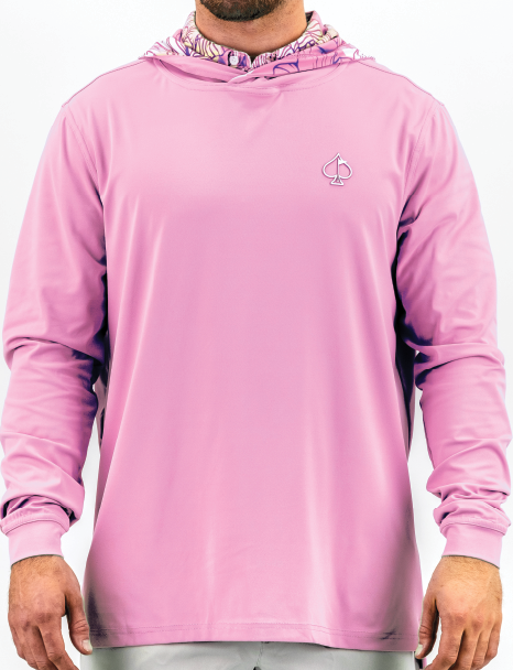 Performance Golf Hoodie - Flamingo Shatter
