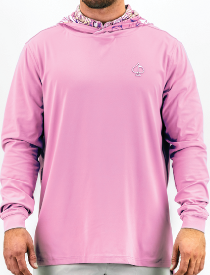 Performance Golf Hoodie - Flamingo Shatter