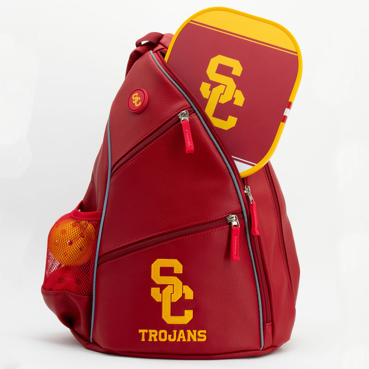 USC Trojans PU Leather Backpack