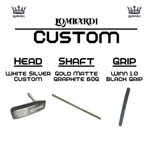 Lombardi Golf Custom Black Matte Mallet Golf Putter - GOLF LEAGUE