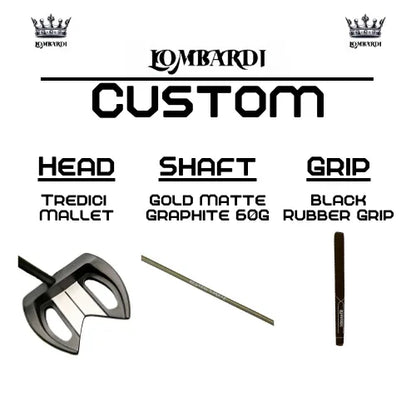 Lombardi Golf Custom Black Tredici Mallet Golf Putter - GOLF LEAGUE