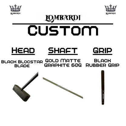 Lombardi Golf Custom Black Blocstar Blade Golf Putter - GOLF LEAGUE