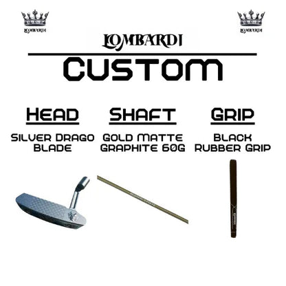 Lombardi Golf Custom Silver Drago Blade Golf Putter - GOLF LEAGUE