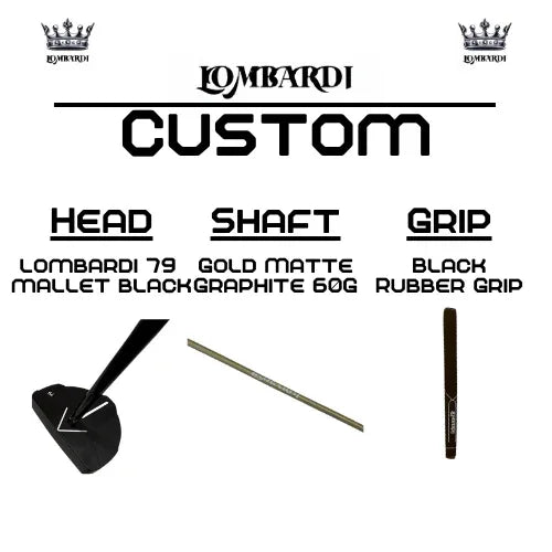 Lombardi Golf Custom Black 79 Mallet Golf Putter - GOLF LEAGUE