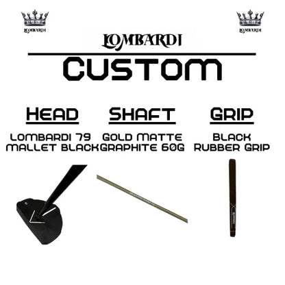 Lombardi Golf Custom Black 79 Mallet Golf Putter - GOLF LEAGUE