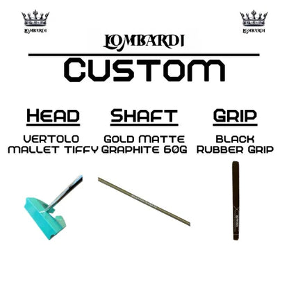 Lombardi Golf Custom Tiffy Vertolo Mallet Golf Putter - GOLF LEAGUE