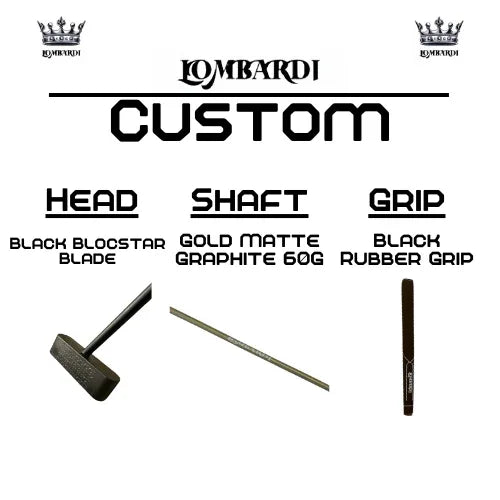 Lombardi Golf Custom Black Blocstar Blade Golf Putter - GOLF LEAGUE